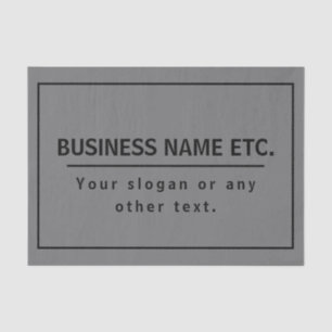 Your Business Name or Brand Etc. Dark Grey & Black Tissue Paper