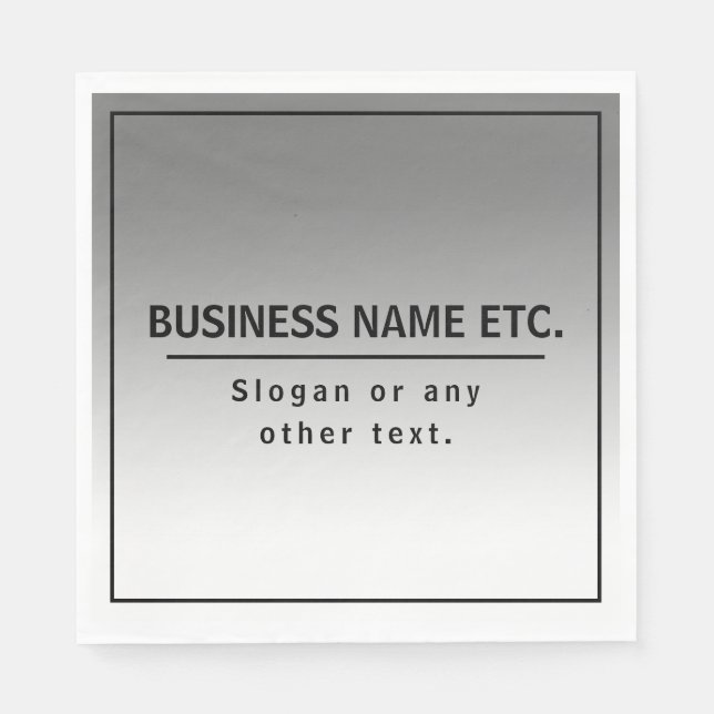 Your Business Name or Brand Etc.  Napkin (Front)