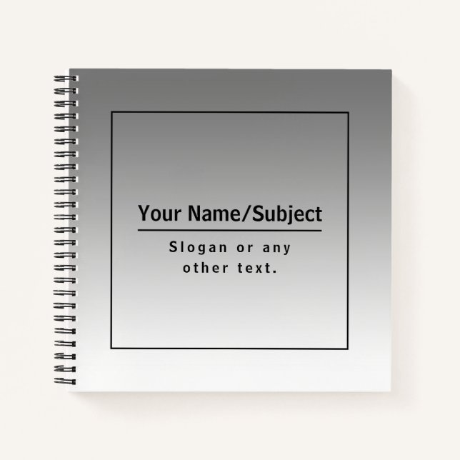 Your Business Name or Brand Etc.  Notebook (Front)