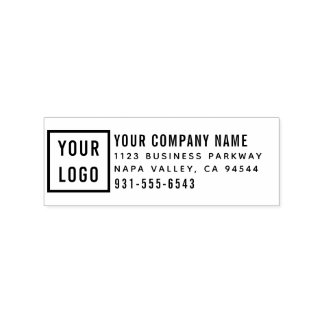 Your Business Name & Telephone Bold Return Address Rubber Stamp