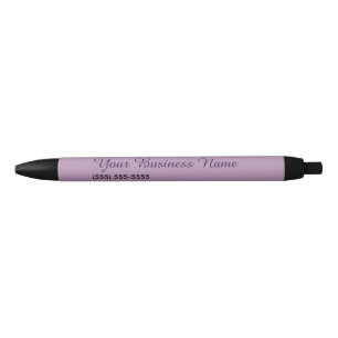 Your Business Name Website Phone Customisable Black Ink Pen