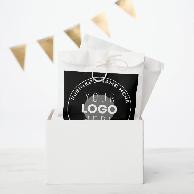 Your Business Name, Website + Uploaded Image Favour Bags (Party)