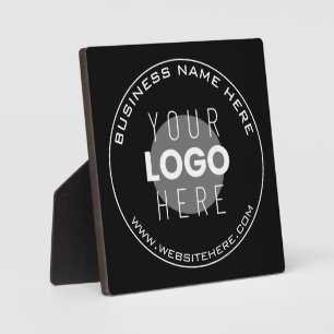Your Business Name, Website + Uploaded Image Plaque