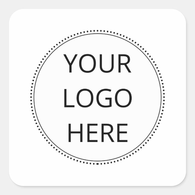 Your Business Or Company Logo Square Sticker (Front)