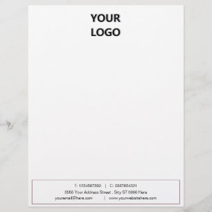 Your Business Personalised Letterhead with Logo