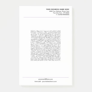Your Business Post-it® Notes Template with QR Code