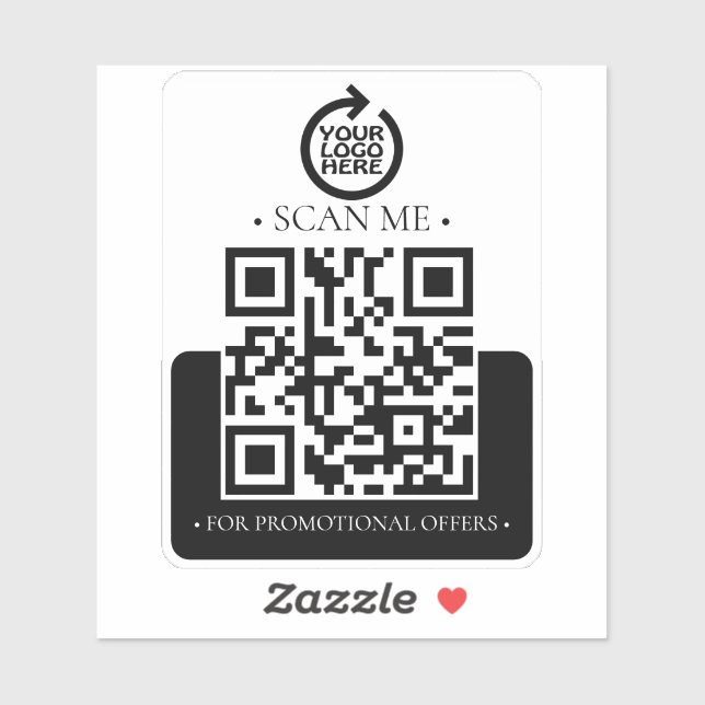 Your Business QR Code and Logo (Sheet)