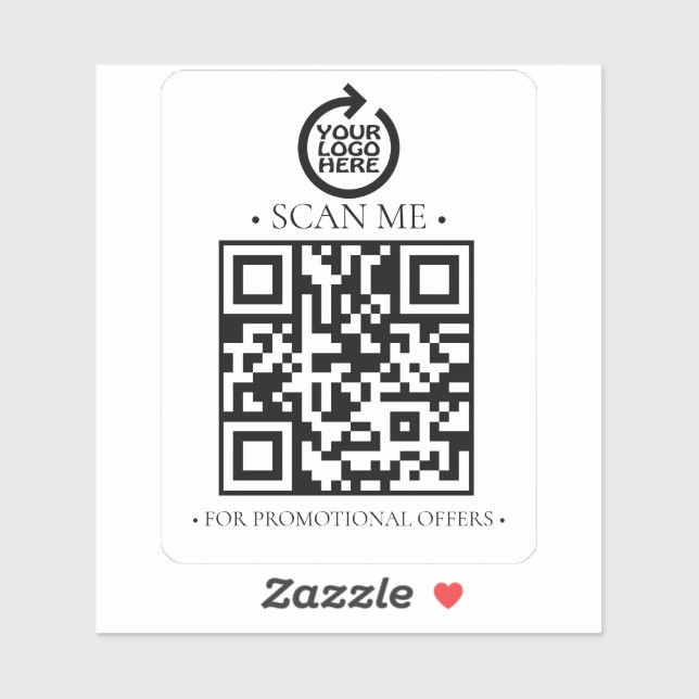 Your Business QR Code and Logo (Sheet)