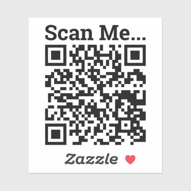 Your Business QR Code Sticker (Sheet)
