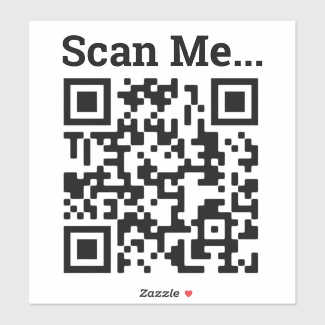 Your Business QR Code Sticker (Sheet)