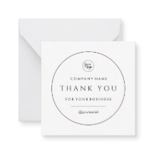 Your Business Thank You Classic Note Card