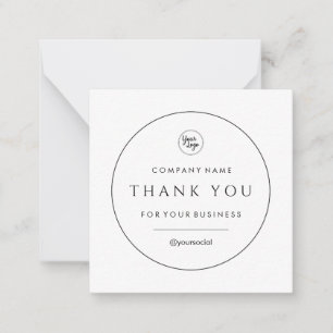 Your Business Thank You Classic Note Card