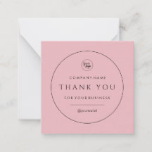 Your Business Thank You Classic Note Card