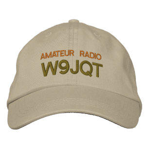 YOUR CALL SIGN ON EMBROIDERED HAT