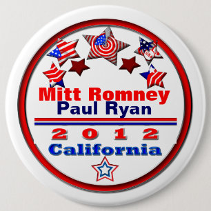 Your Candidate California 6 Cm Round Badge