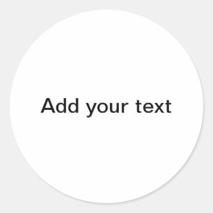 "Your Canvas" Classic Round Sticker