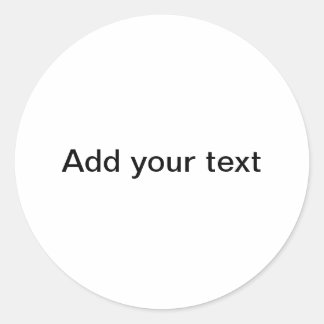 "Your Canvas" Classic Round Sticker