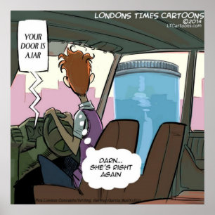 Your Car Door Is A Jar Funny Poster