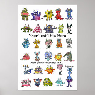 Your Cartoon MonSTARS Personalised Poster