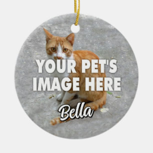 Your Cat Photo Ceramic Tree Decoration