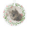 Your Cat Photo Watercolor Wreath 1st Christmas