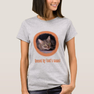 Your cat's picture and name on this T-Shirt