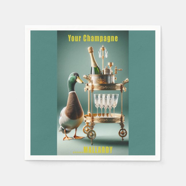 Your Champagne Mallardy Napkin (Front)