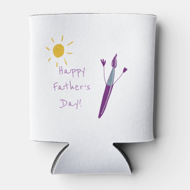 Your Child’s Artwork Father’s Day  Can Cooler (Front)