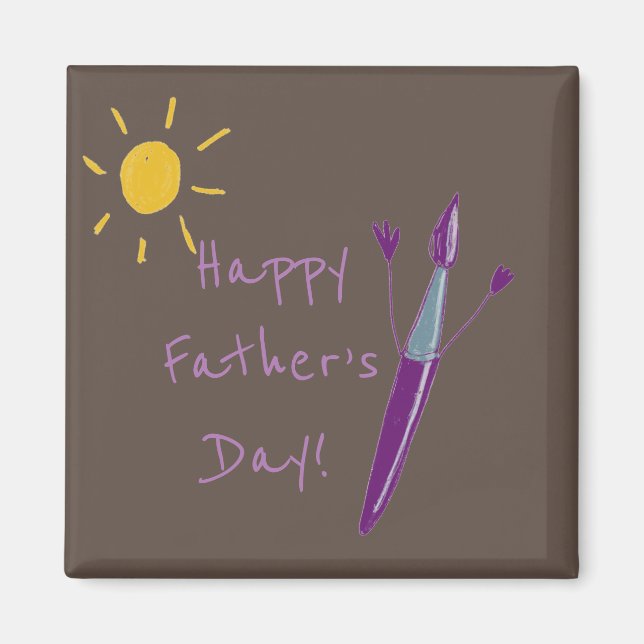 Your Child’s Artwork Father’s Day Magnet (Front)