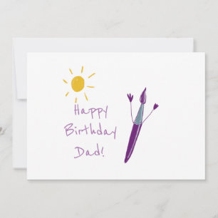 Your Child’s Artwork For Dad Holiday Card