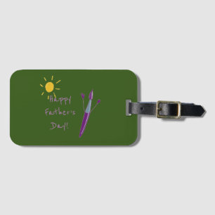 Your Child’s Artwork For Dad Luggage Tag