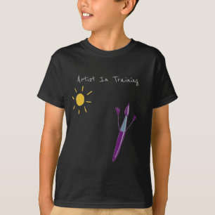 Your Child’s Artwork On A Boy’s Black T-Shirt