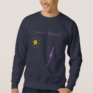 Your Child’s Artwork On A Men’s Sweatshirt