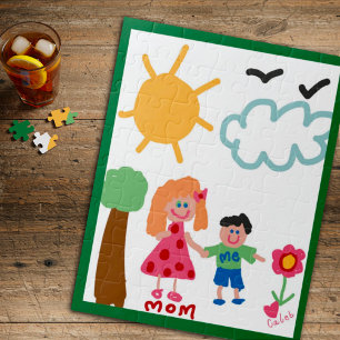 Your Child’s Custom Artwork Gift Idea Jigsaw Puzzle