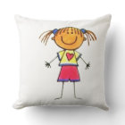 Your Child's Artwork on a Throw Pillow