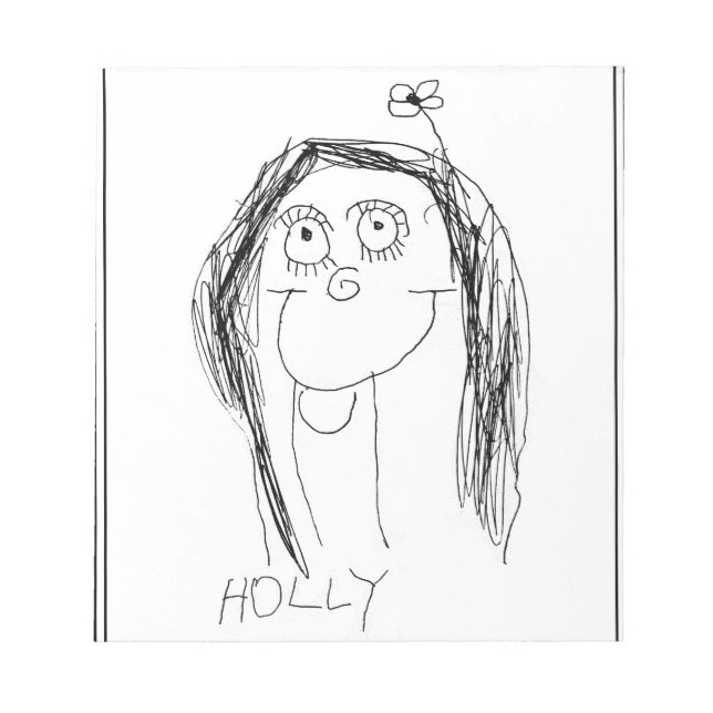 Your Child's Drawing - Mother's Day Gift Notepad (Front)