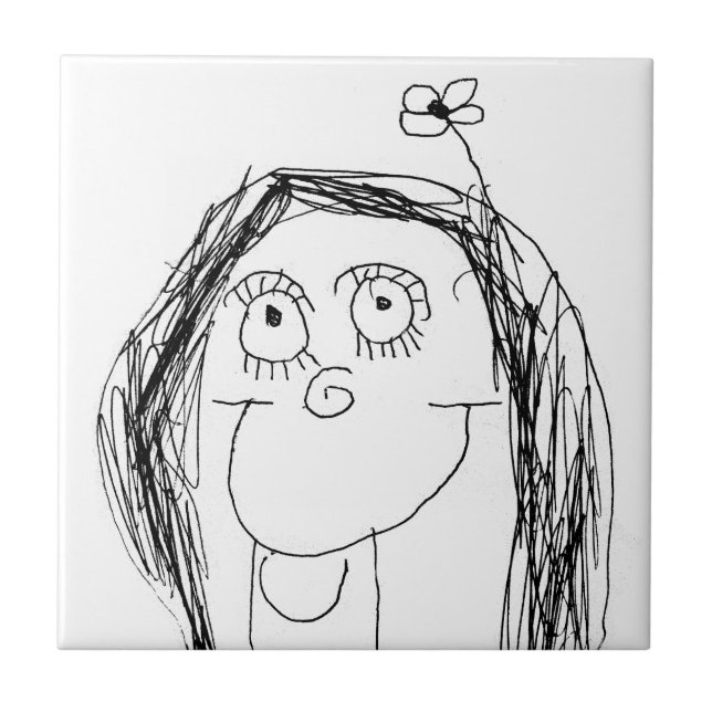 Your Child's Drawing - Mother's Day Gift Tile (Front)
