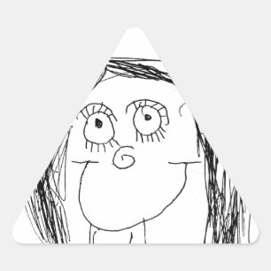 Your Child's Drawing - Mother's Day Gift Triangle Sticker