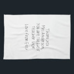 Your Child's Message Handwriting Teacher Gift Tea Towel<br><div class="desc">Take a picture of your child's handwriting and upload,  gift to their teacher.

Can be fully customised to suit your needs.
© Gorjo Designs. Made for you via the Zazzle platform.

// Need help customising your design? Got other ideas? Feel free to contact me (Zoe) directly.</div>