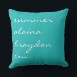 Your Childs Name Children Brother Sisters Baby Cushion<br><div class="desc">I can customise this pillow in any way. Email me at marlalove@hotmail.com with any requests.</div>