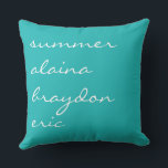 Your Childs Name Children Brother Sisters Baby Cushion<br><div class="desc">I can customise this pillow in any way. Email me at marlalove@hotmail.com with any requests.</div>