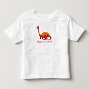Your Child's Name Dinosaur Design Toddler T-shirt