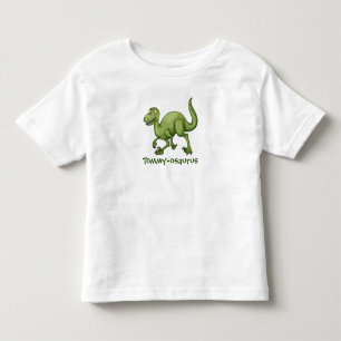 Your Child's Name Dinosaur Design Toddler T-Shirt