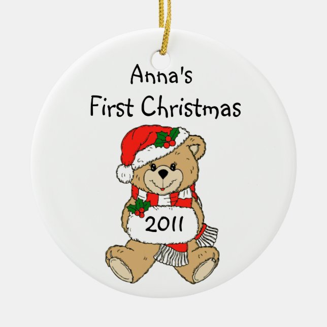 Your Child's Name First Christmas Ornament 2011 (Front)