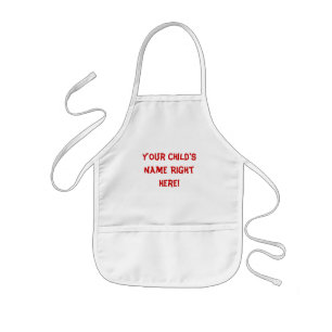 Your Child's Name Right Here! Kids Apron