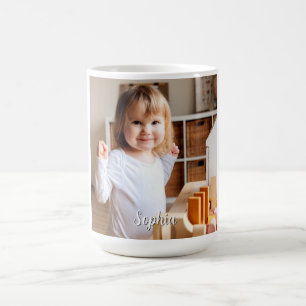 Your Child's Photo & Script Name Coffee Mug