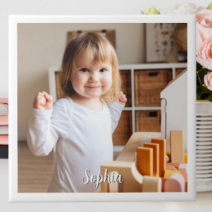 Your Child's Photo & Script Name Tile