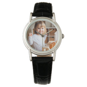 Your Child's Photo & Script Name Watch