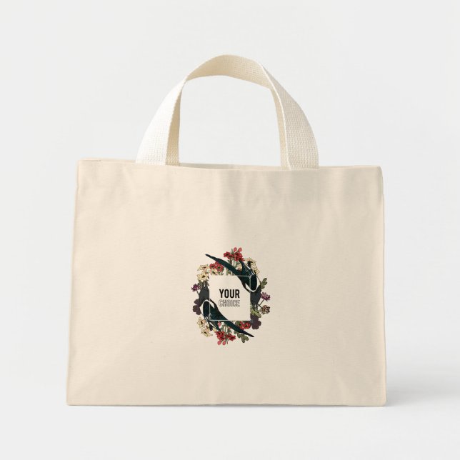 your choice an amazing design  mini tote bag (Front)