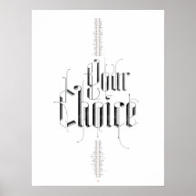 Your Choice Poster (White)